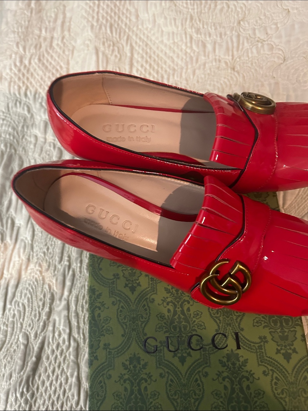 Gucci Green Damask Decorative Box